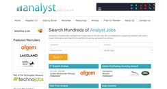 Desktop Screenshot of analystjobs.co.uk