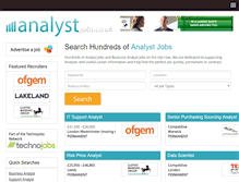 Tablet Screenshot of analystjobs.co.uk
